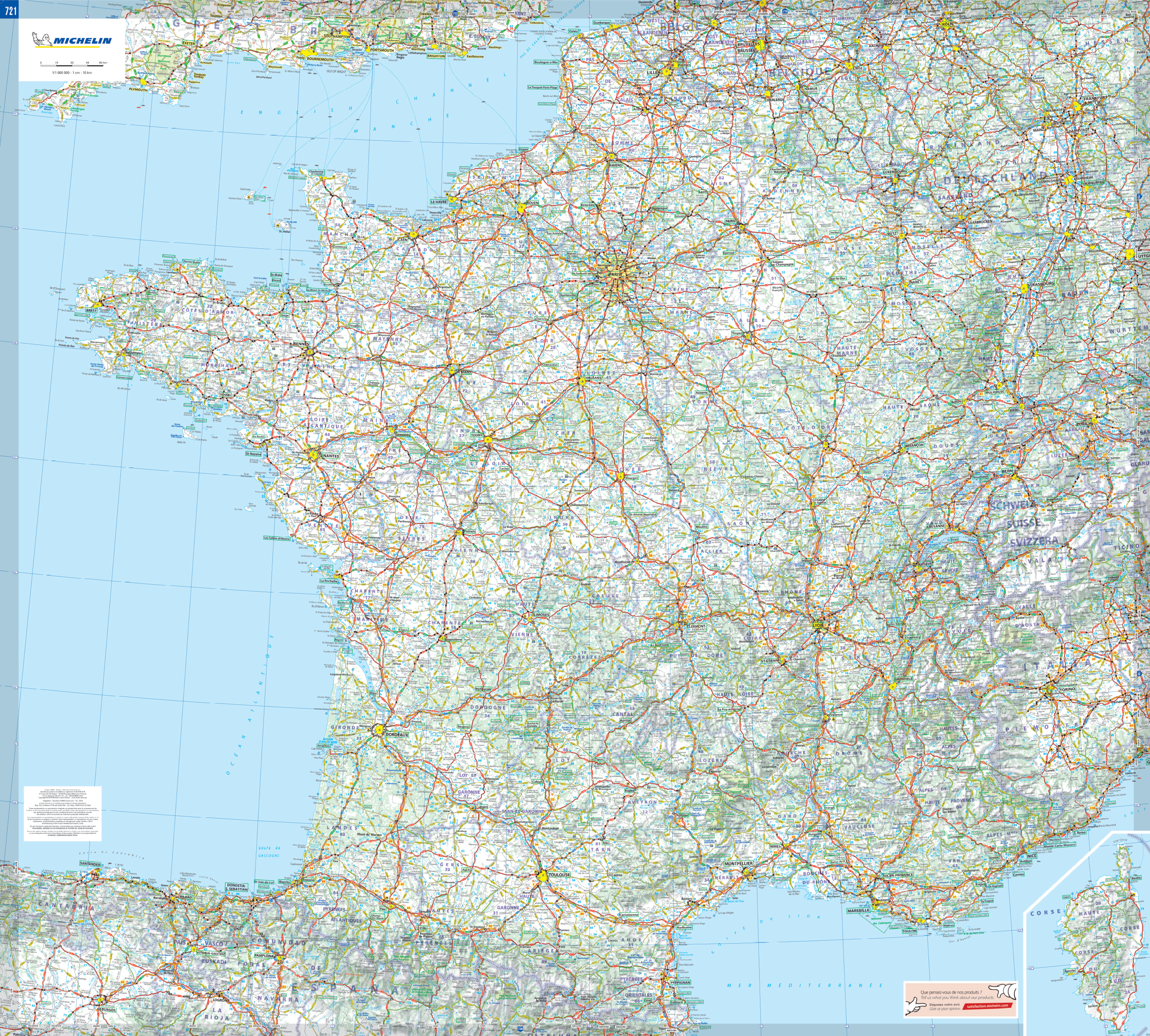 FRANCE CARTE PLASTIFIEE ROULEE