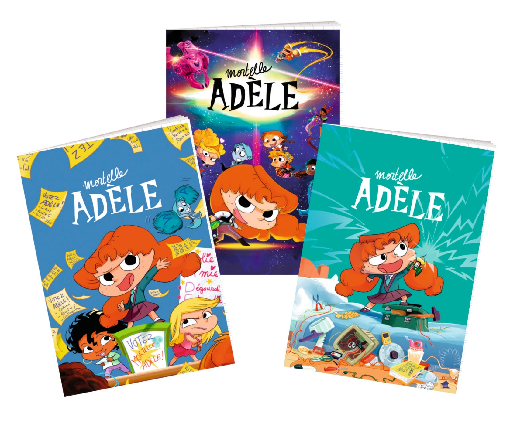 LOT DE 3 CAHIERS MORTELLE ADELE - RENTREE 2021
