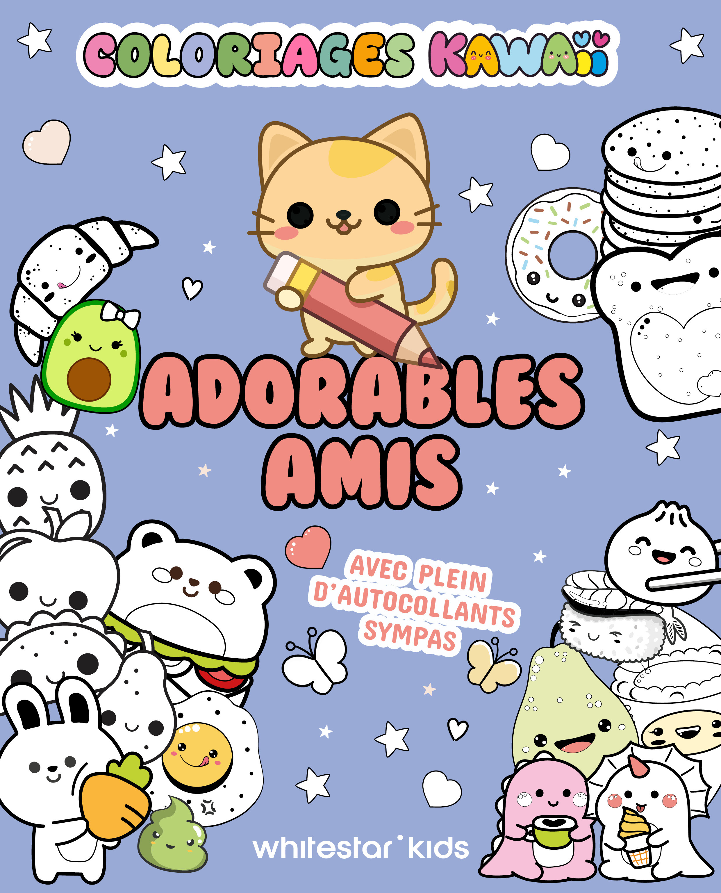 Coloriage Kawaii - Adorables amis - COLORIAGE KAWAII