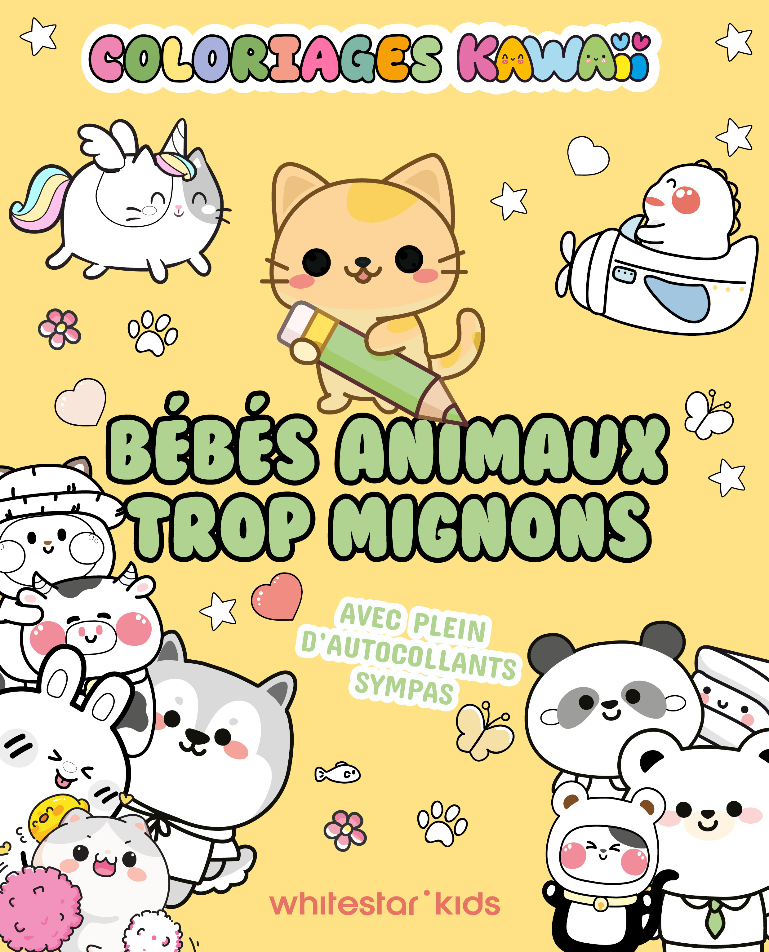 Coloriage Kawaii - Bébés animaux trop mignons - COLORIAGE KAWAII