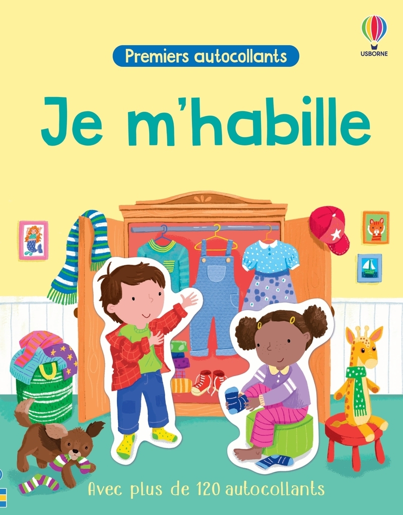 JE M´HABILLE - PREMIERS AUTOCOLLANTS - DES 3 ANS
