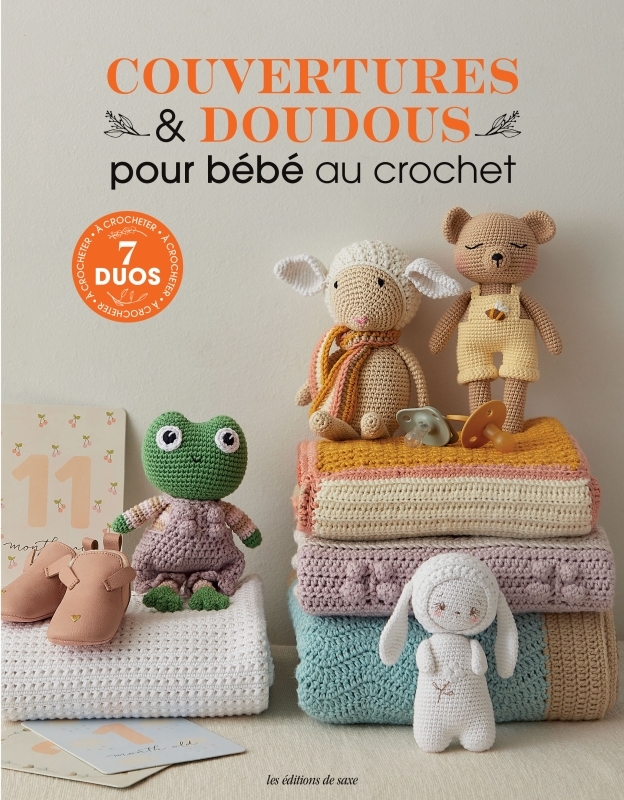 Couvertures & doudous pour bébé au crochet - 7 duos à crocheter