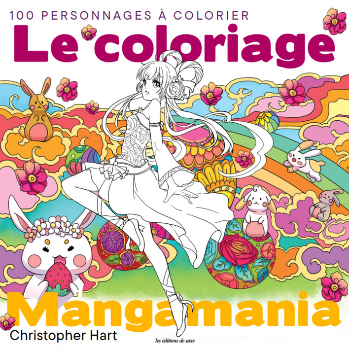 Le coloriage Mangamania - 100 personnages à colorier