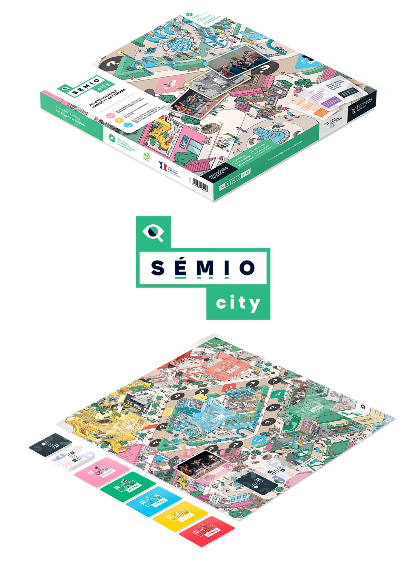 SEMIO CITY - JEU COOPERATIF D´EDUCATION AUX IMAGES ET AUX MEDIAS