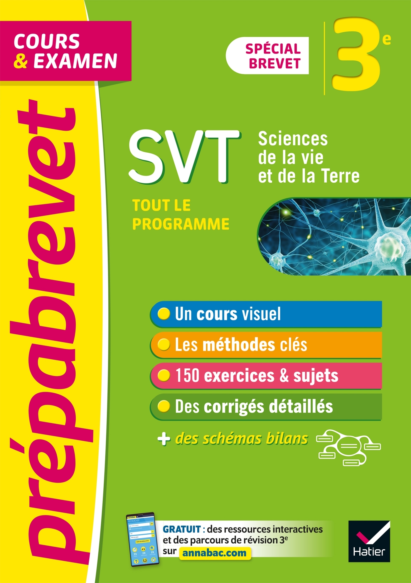 Prépabrevet SVT 3e (sciences) - Brevet 2024 - cours, méthodes et entraînement