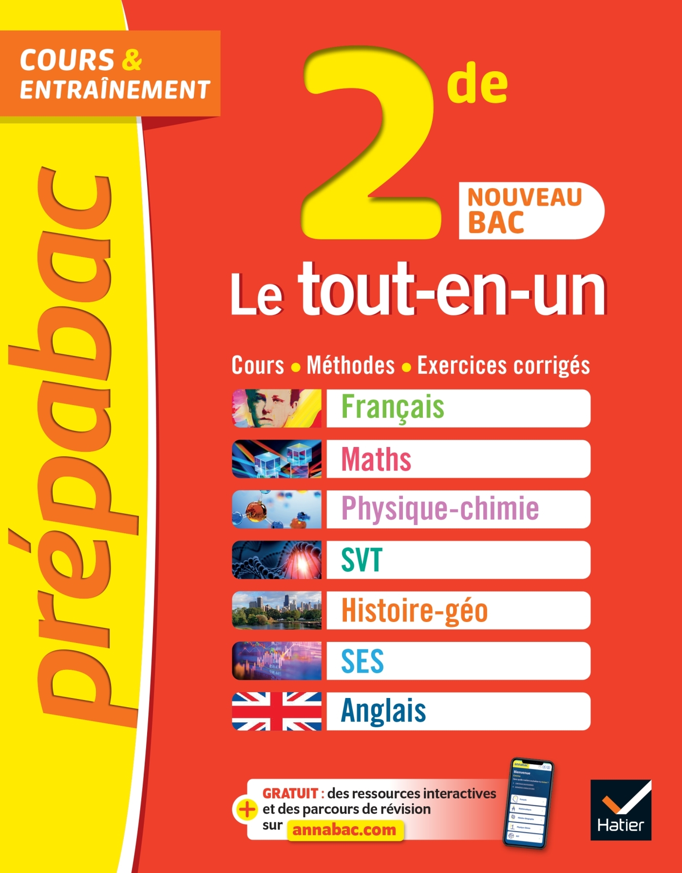 Prépabac Le tout-en-un 2de (toutes les matières) - nouveau programme de Seconde