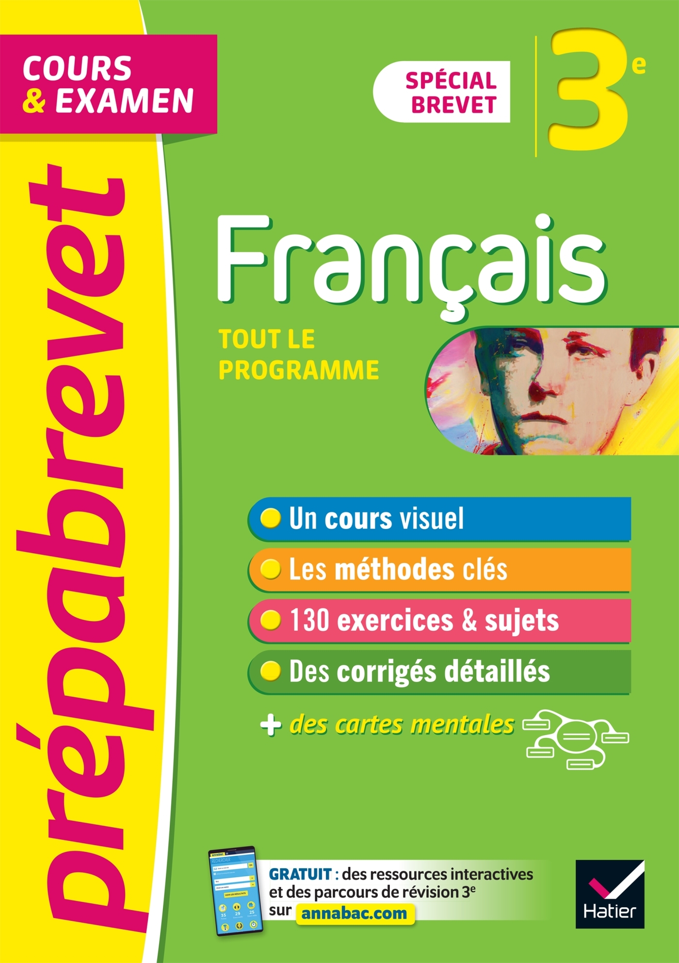 Prépabrevet Français 3e - Brevet 2024 - cours, méthodes et entraînement