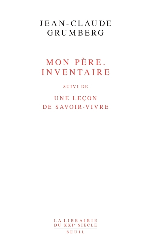 MON PERE. INVENTAIRE