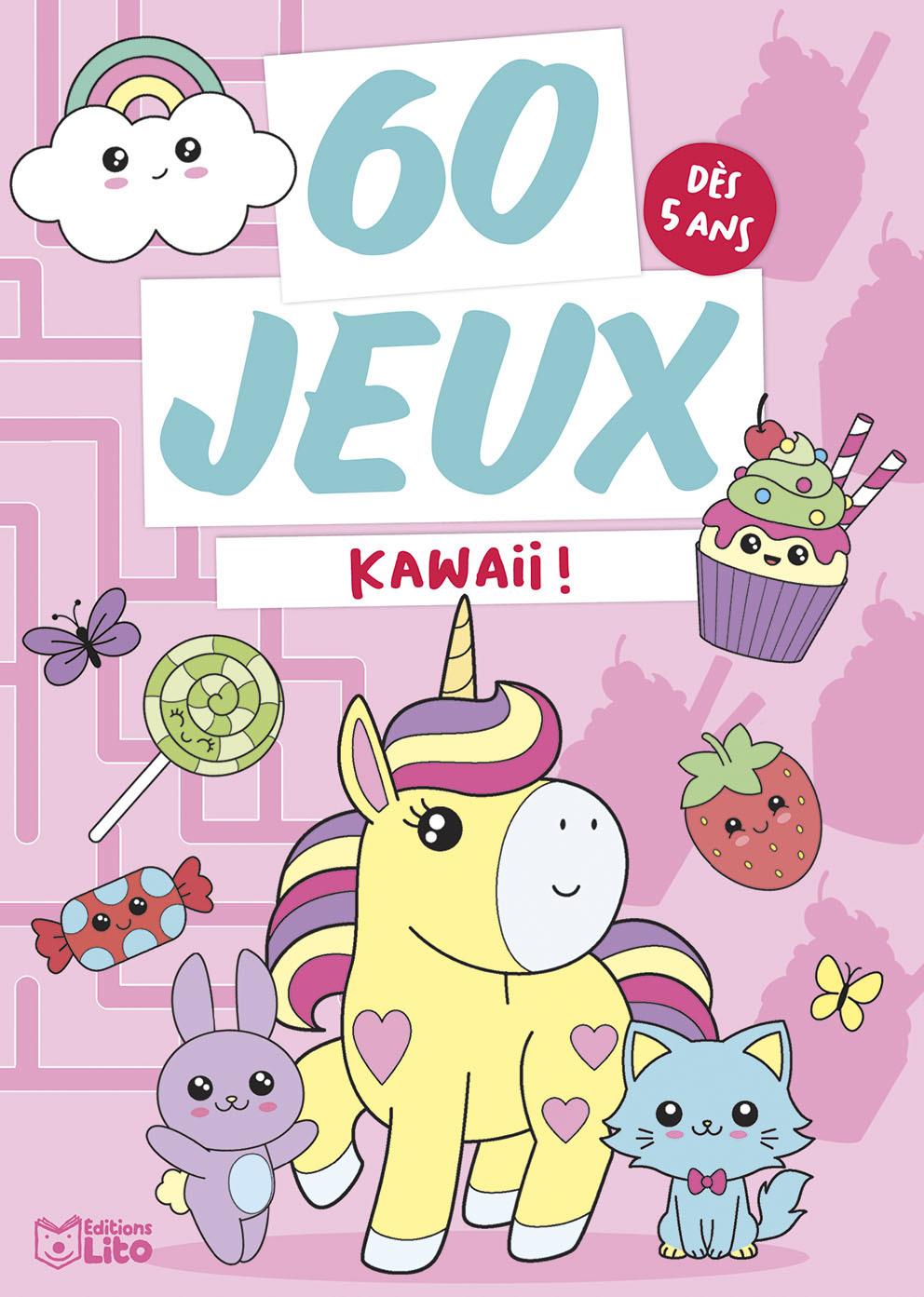 BLOC JEUX 60 JEUX KAWAII