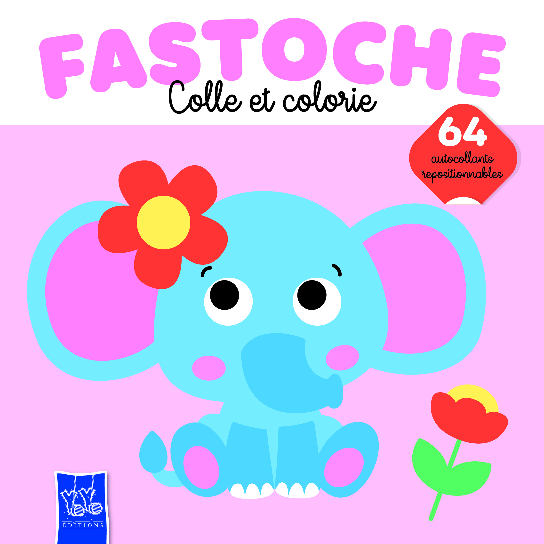 L´ELEPHANT - FASTOCHE COLLE ET COLORIE