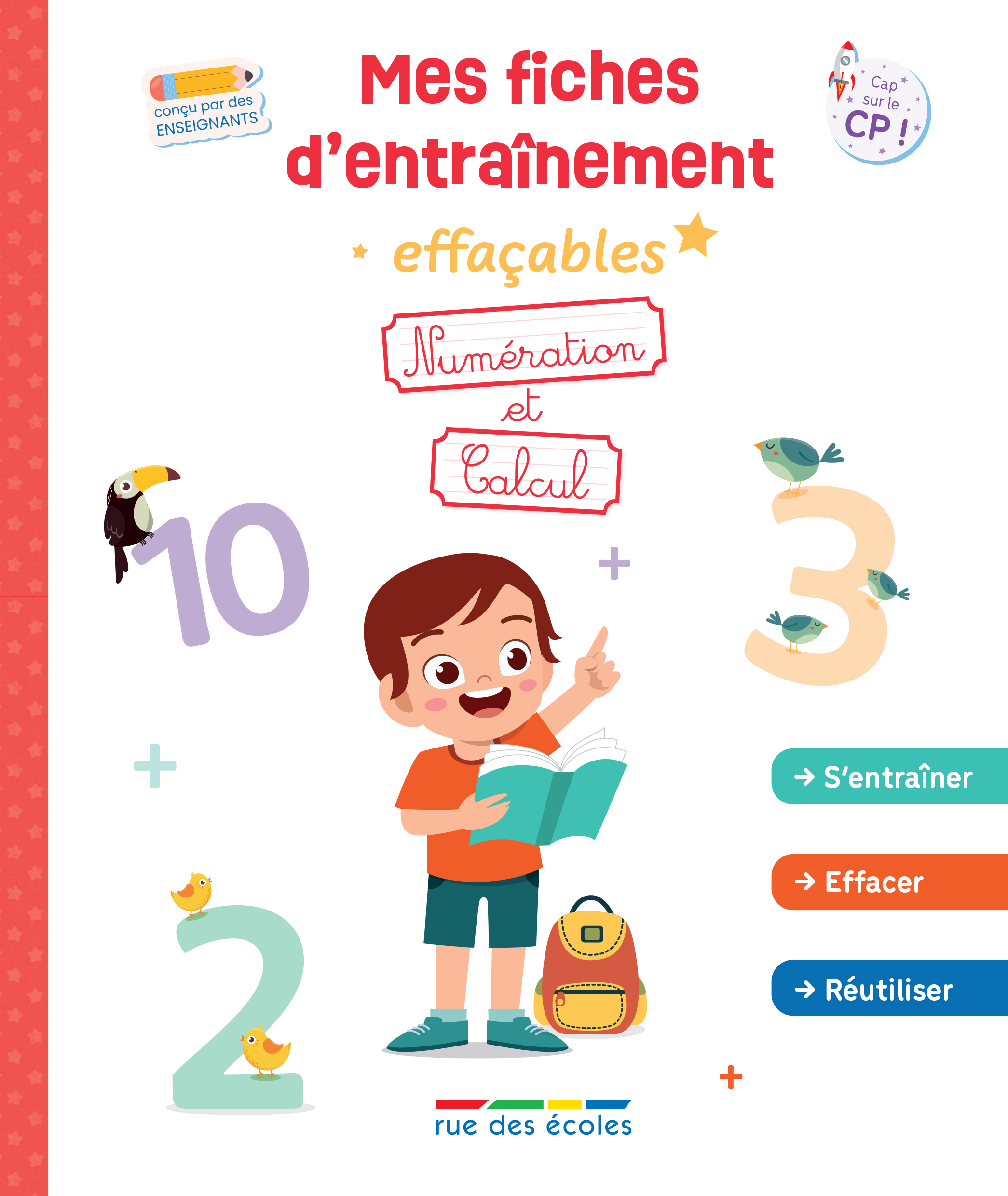 Mes fiches d’entraînement effaçables - Numération et Calcul - GS-CP - S'entraîner, effacer, recommencer !