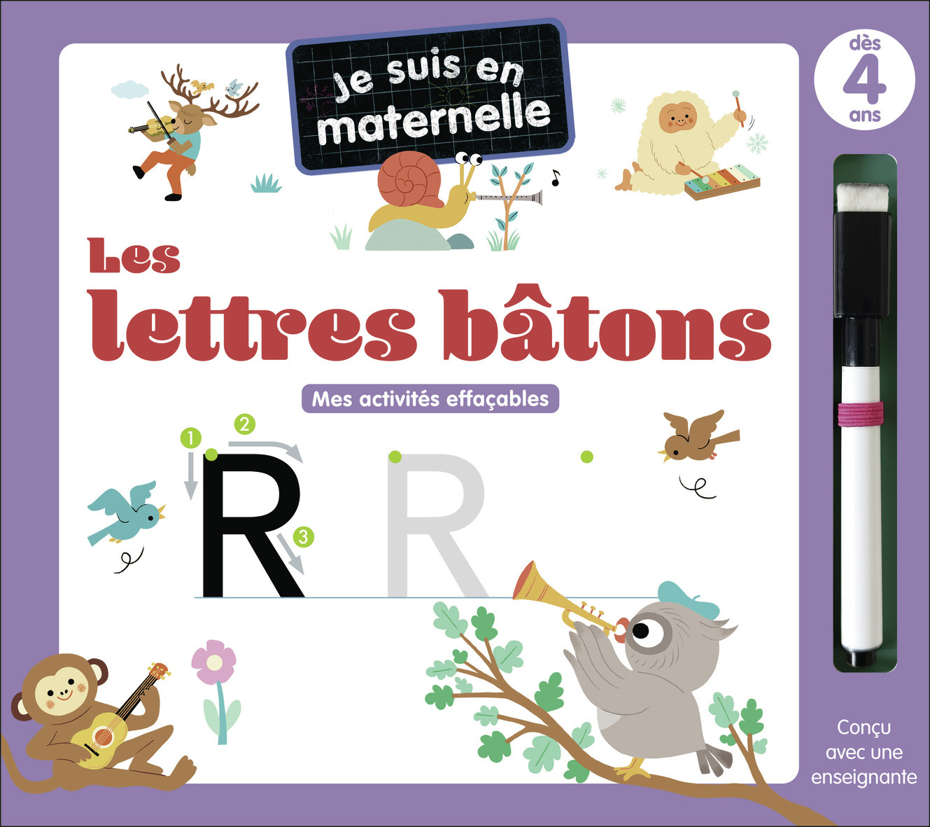 Je suis en maternelle - Les lettres bâtons - Mes activités effaçables