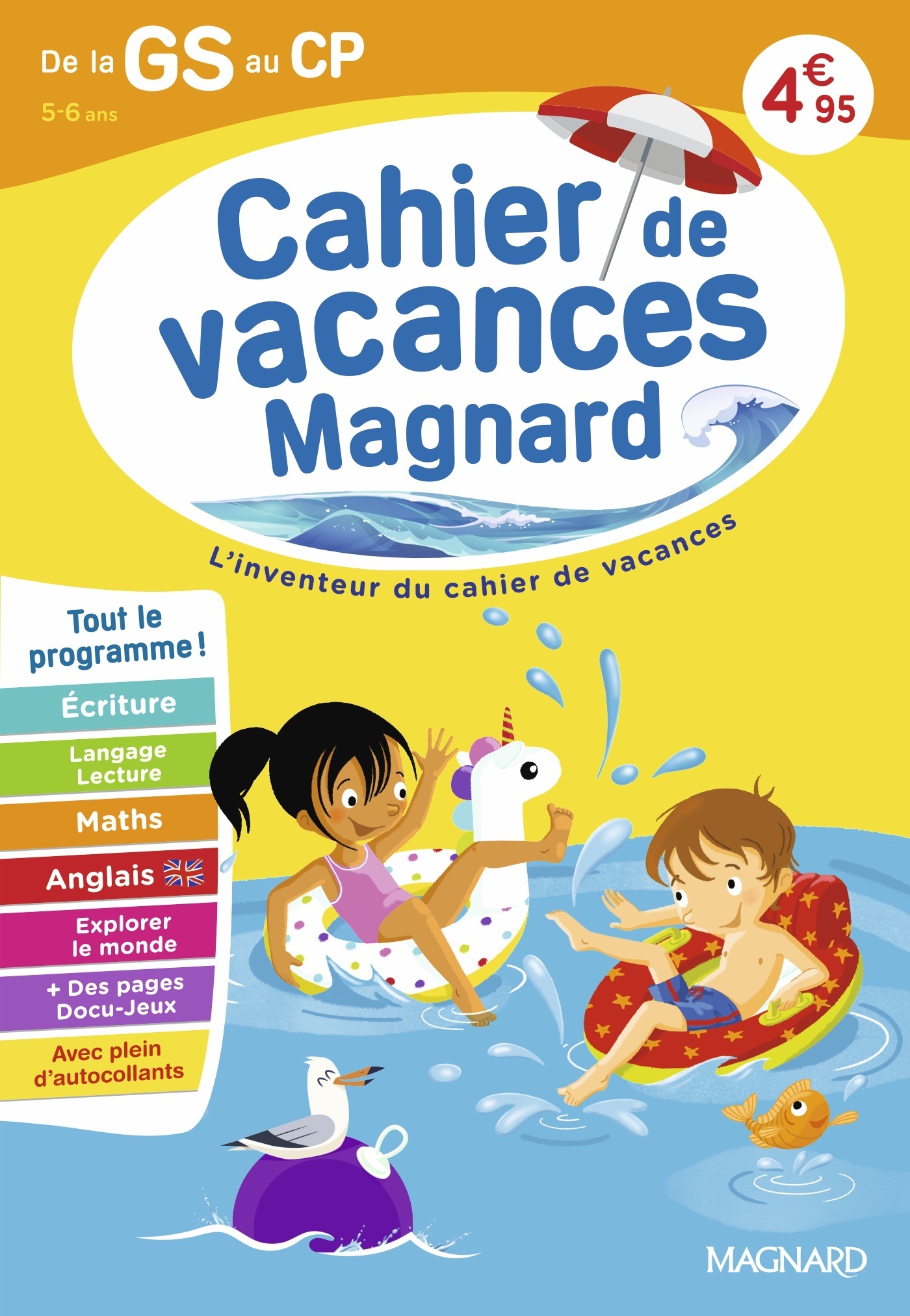 CAHIER DE VACANCES 2026, DE LA GS VERS LE CP 5-6 ANS - MAGNARD
