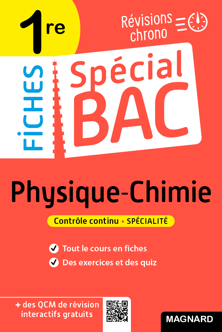 SPECIAL BAC FICHES PHYSIQUE-CHIMIE 1RE BAC 2022 - TOUT LE PROGRAMME EN 51 F