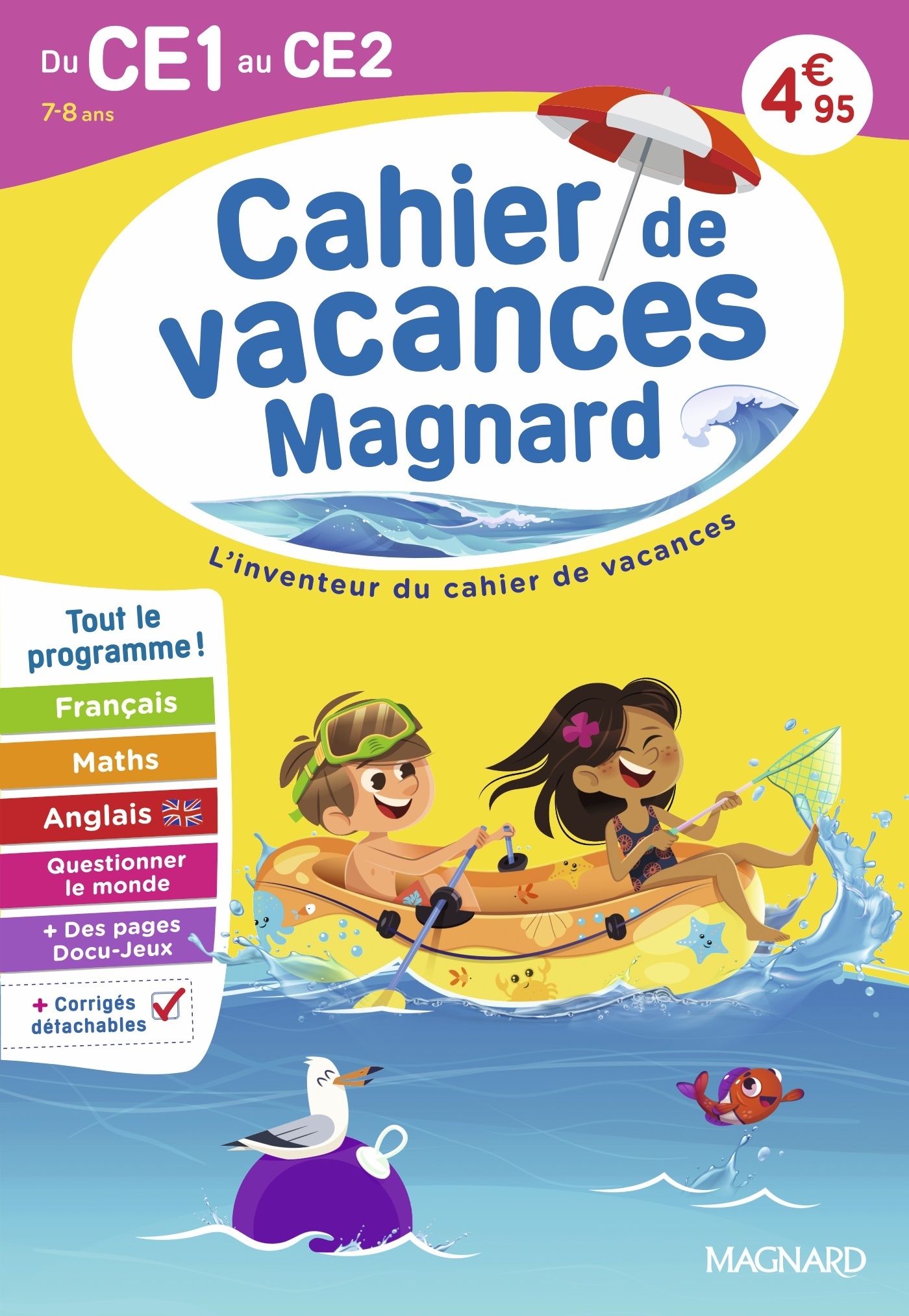CAHIER DE VACANCES 2026, DU CE1 VERS LE CE2 7-8 ANS - MAGNARD