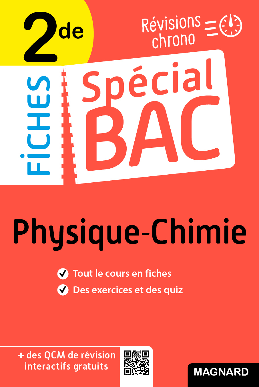 SPECIAL BAC FICHES PHYSIQUE-CHIMIE 2DE BAC 2022 - TOUT LE PROGRAMME EN 50 FICHES, MEMOS, SCHEMAS-BIL