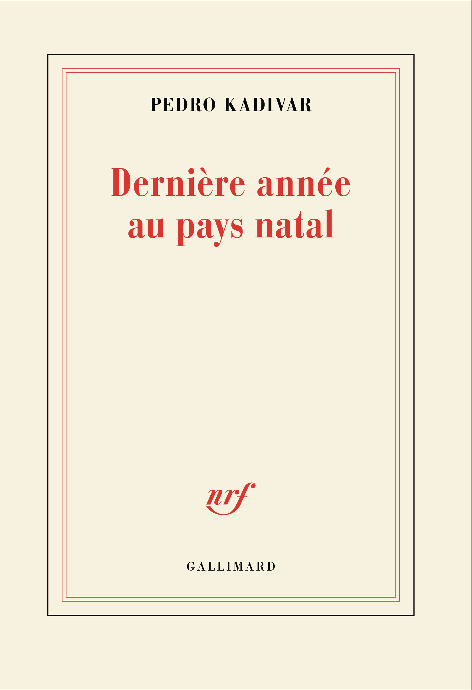 DERNIERE ANNEE AU PAYS NATAL