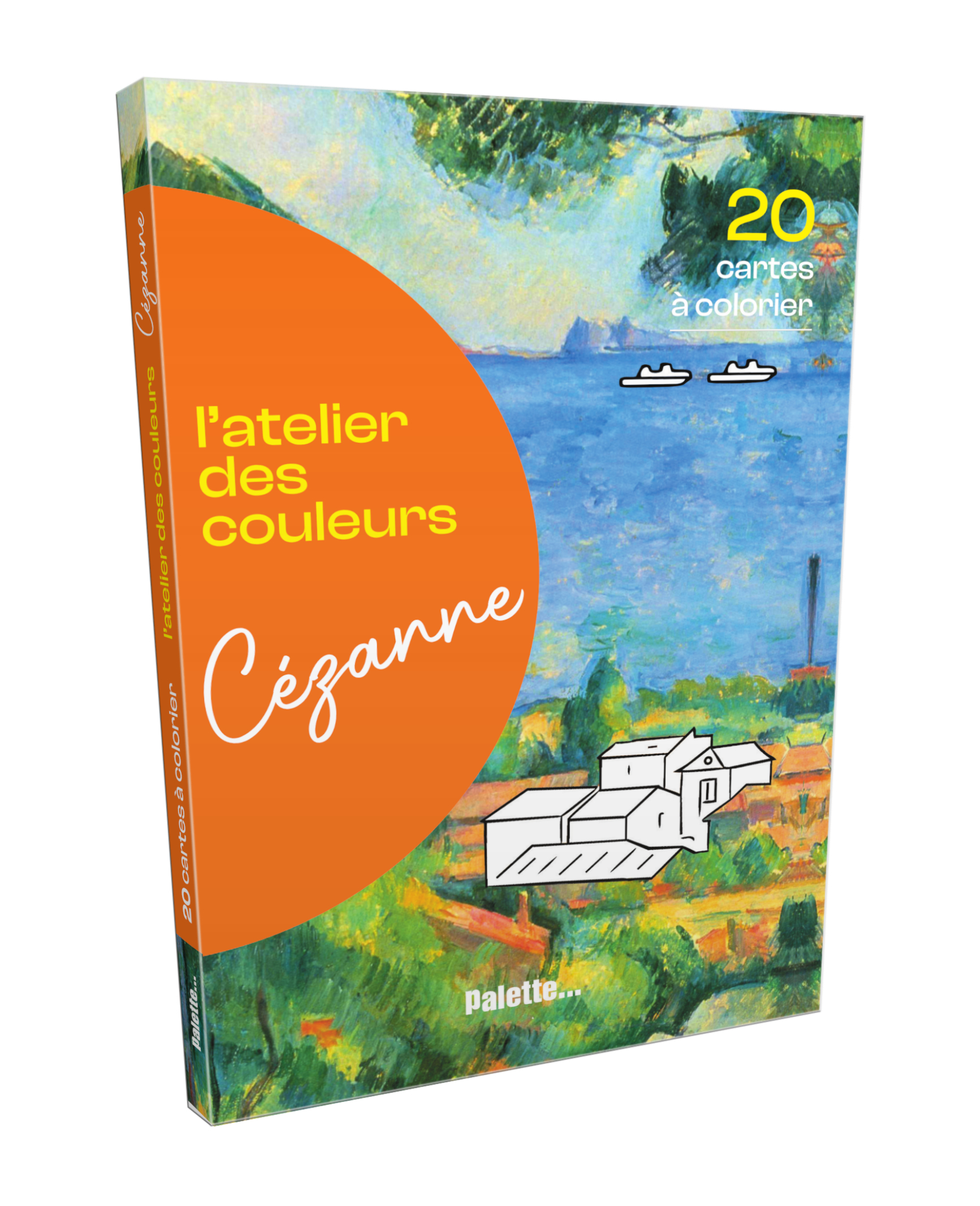 L'atelier des couleurs - Cézanne - 20 cartes à colorier