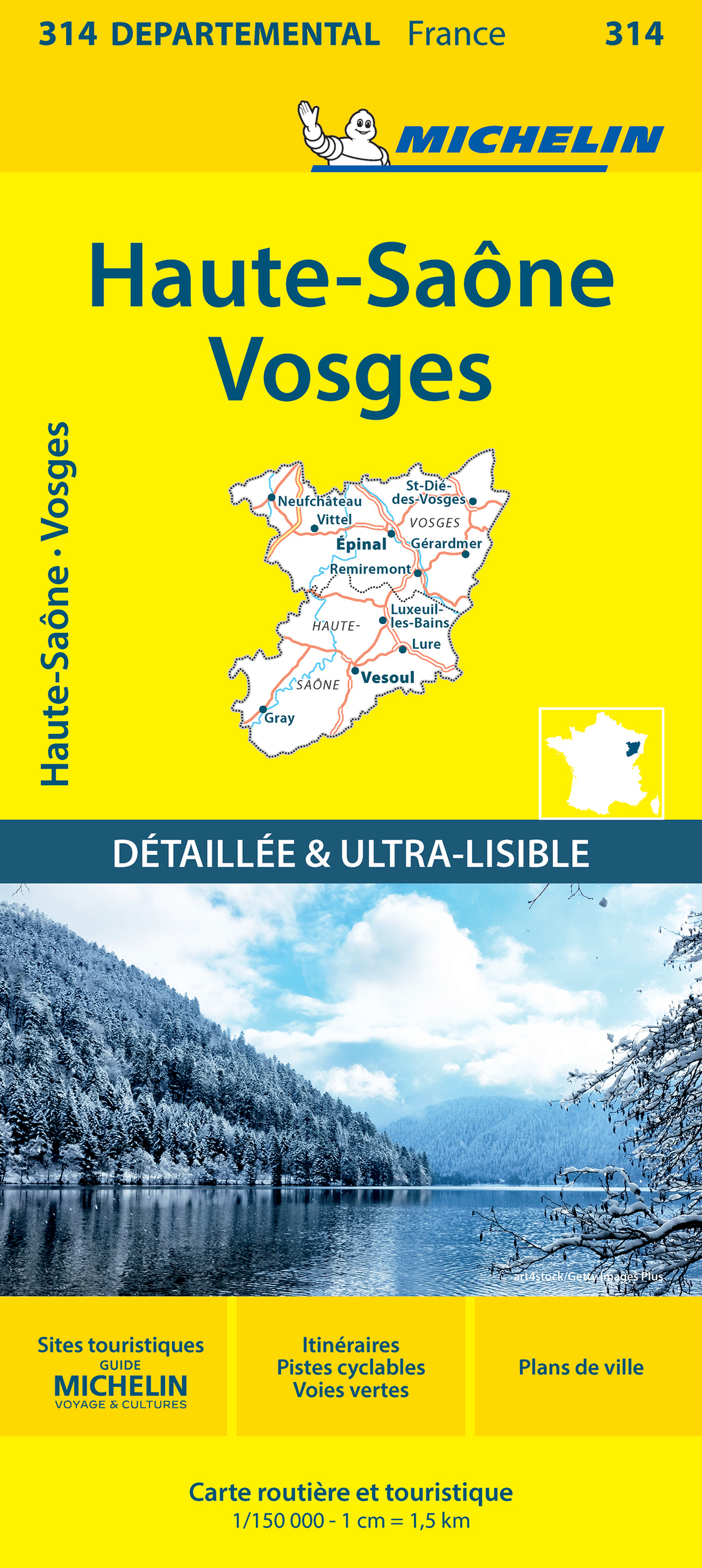 CARTE DEPARTEMENTALE 314 HAUTE - SAONE, VOSGES