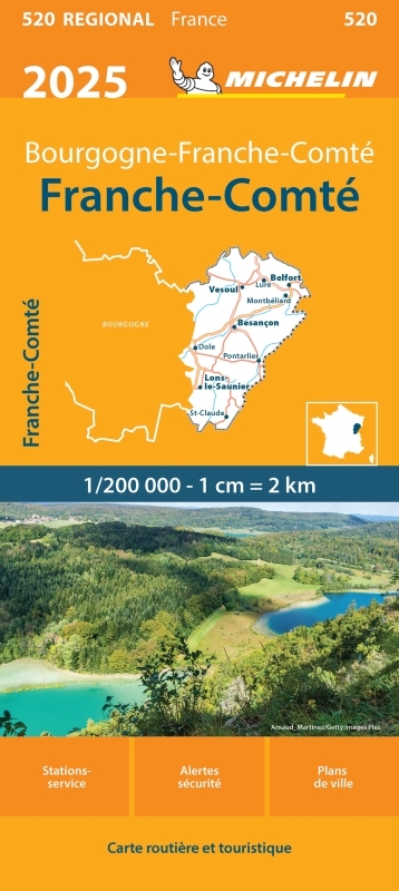 Carte Régionale Franche-Comté 2025