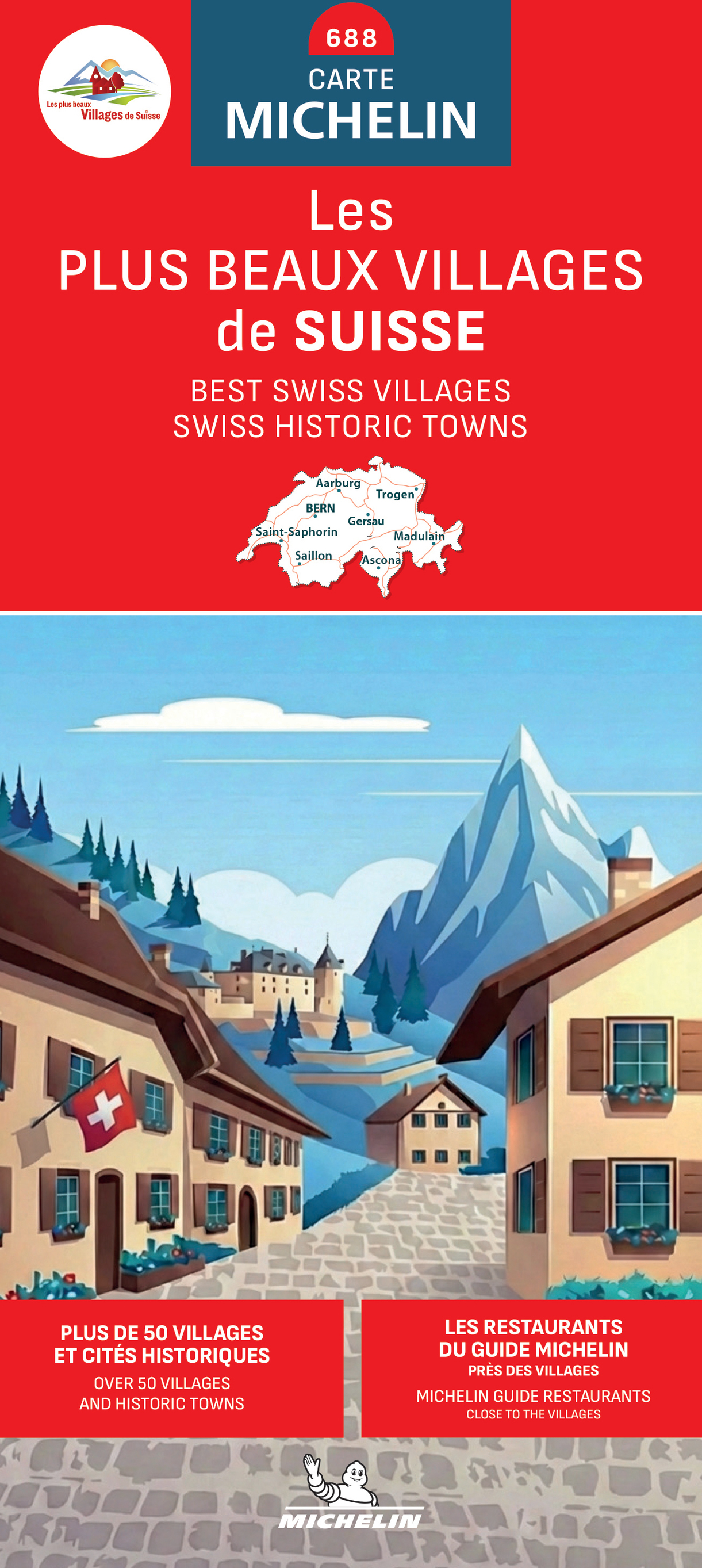 CARTE NATIONALE LES PLUS BEAUX VILLAGES DE SUISSE