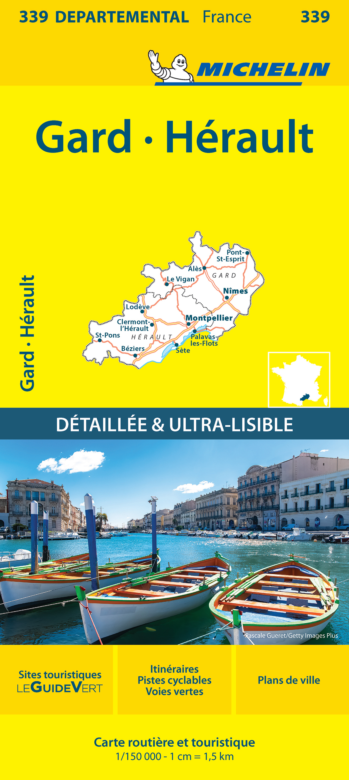 CARTE DEPARTEMENTALE 339 GARD, HERAULT