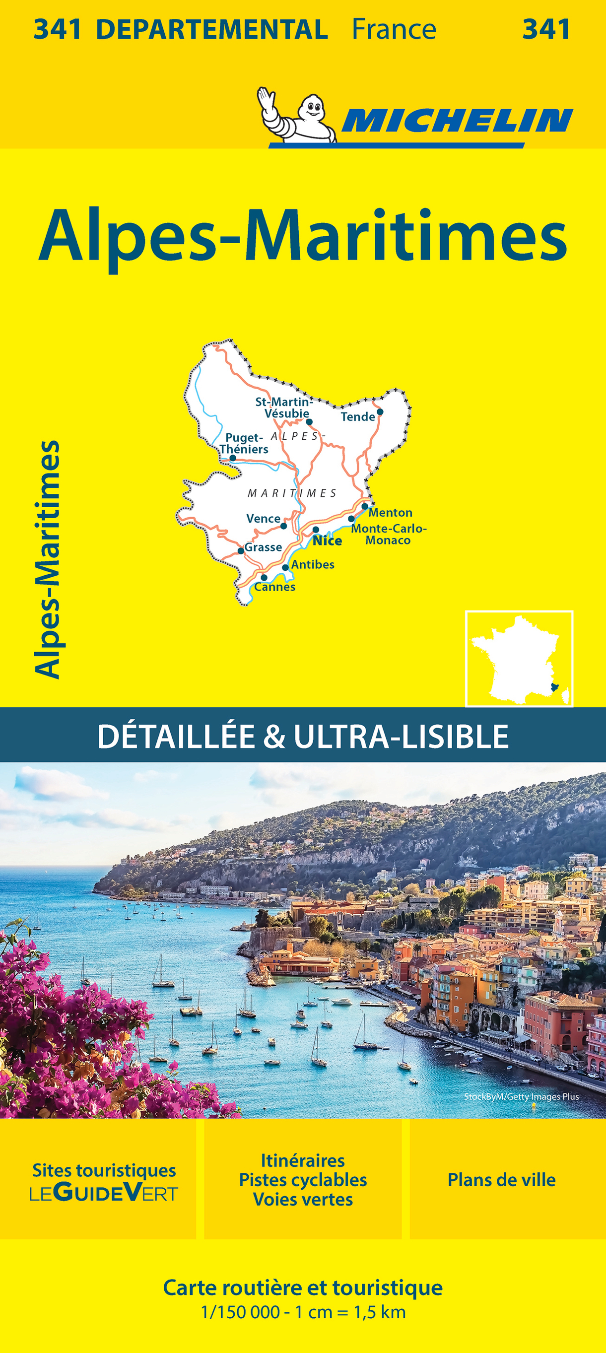 CARTE DEPARTEMENTALE 341 ALPES - MARITIMES