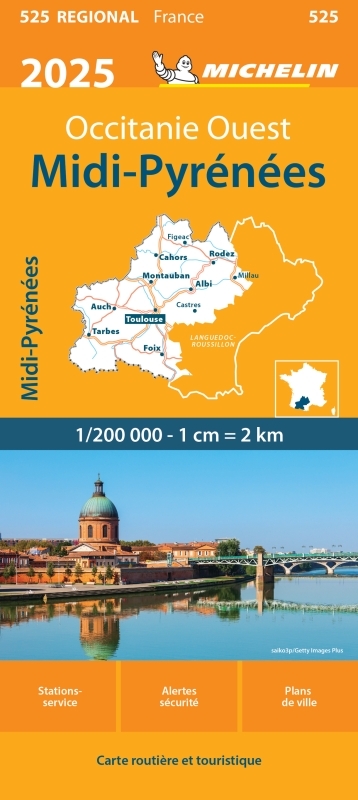 Carte Régionale Midi-Pyrénées 2025