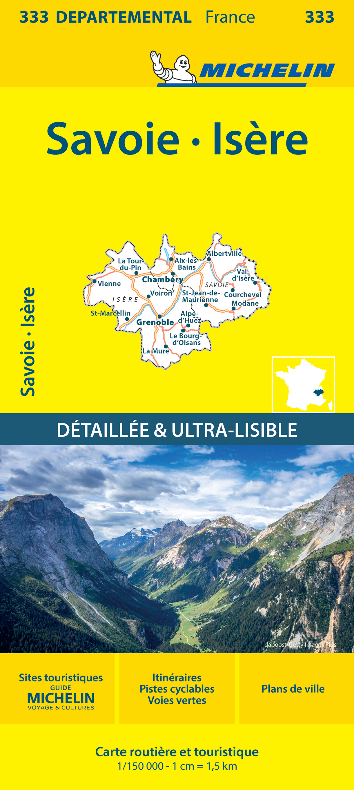 CARTE DEPARTEMENTALE 333 ISERE/SAVOIE