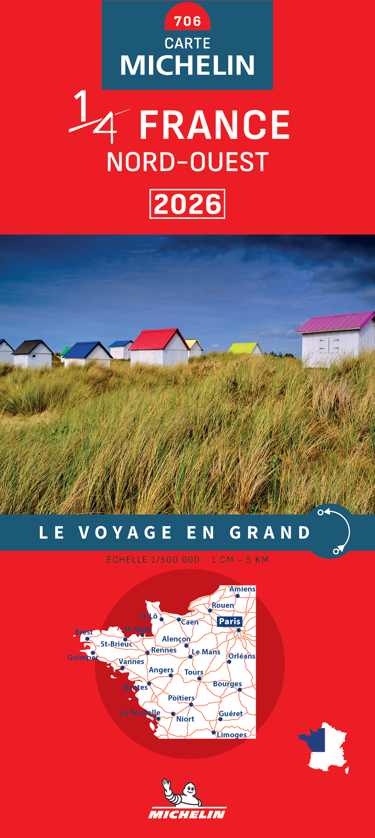 CARTE NATIONALE FRANCE NORD-OUEST 2026