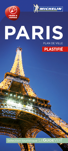 PARIS - PLAN DE VILLE PLASTIFIE