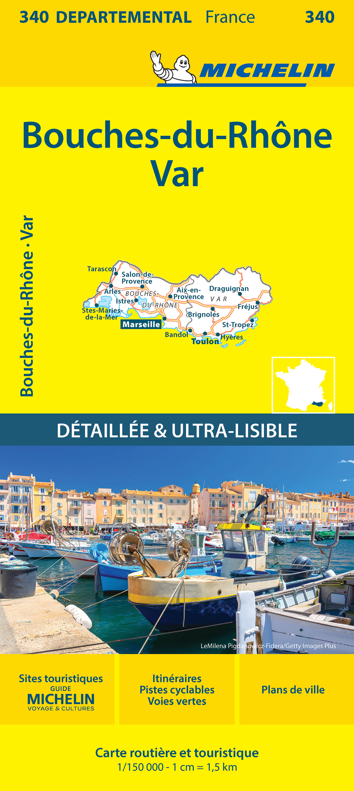 340 CARTE DEPARTEMENTALE 340 BOUCHES - DU - RHONE / VAR