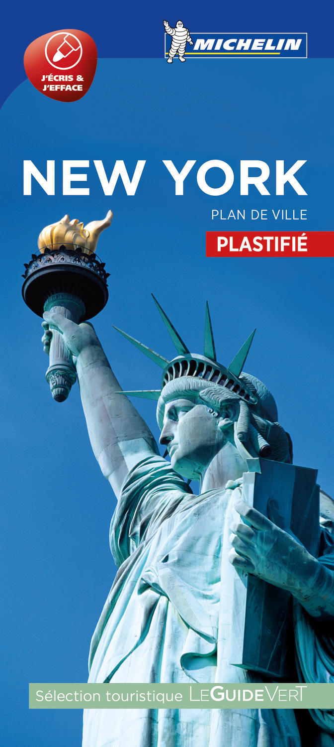 NEW YORK - PLAN DE VILLE PLASTIFIE