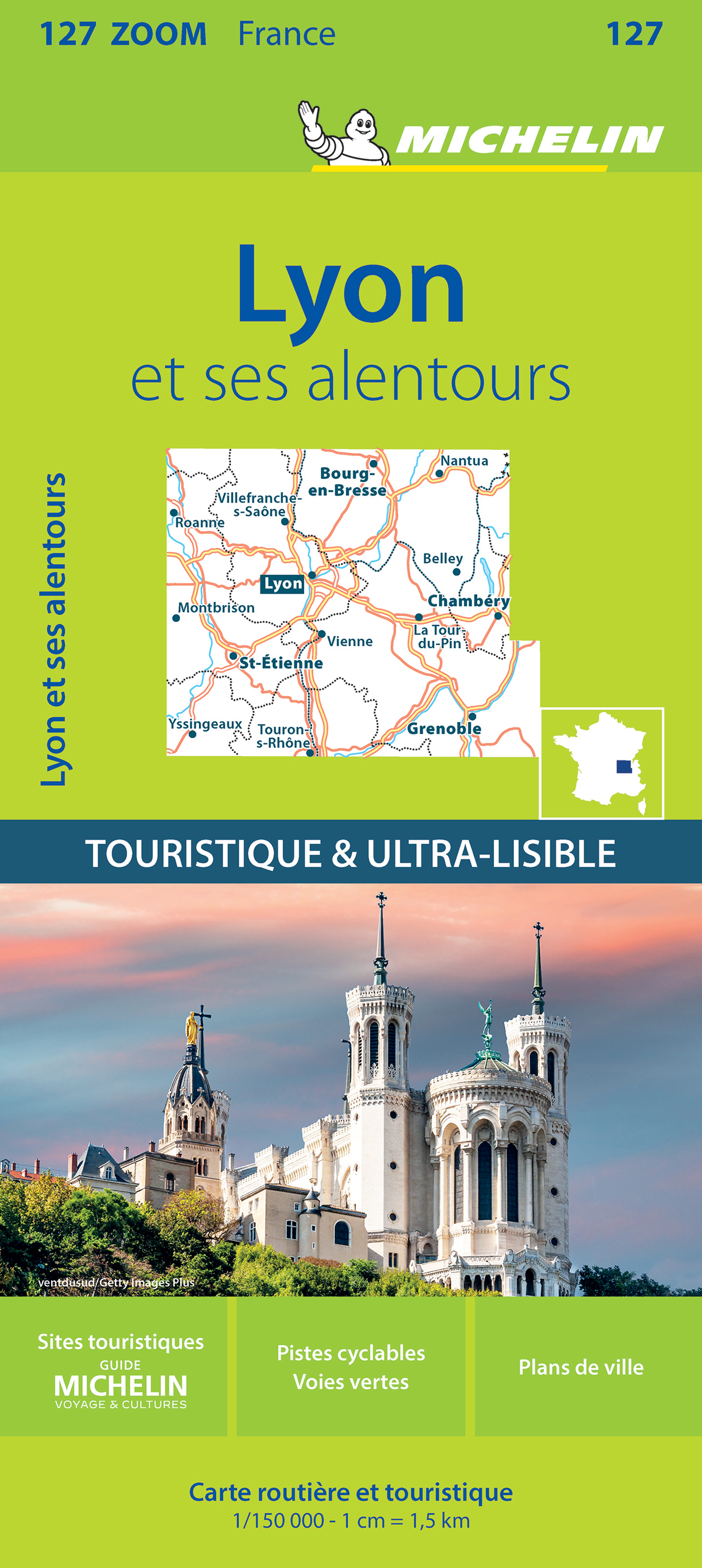 127 CARTE ZOOM 127 LYON ET SES ALENTOURS