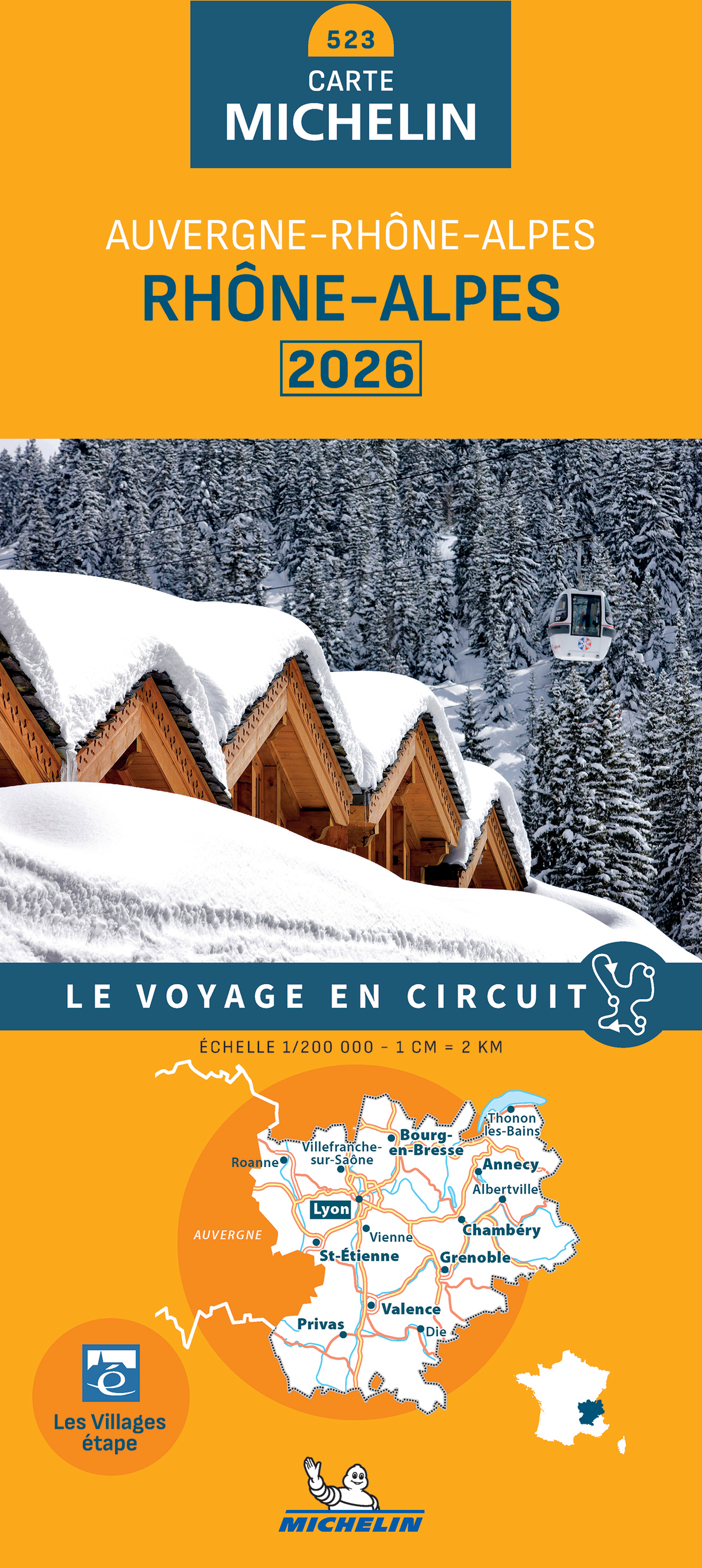 CARTE REGIONALE AUVERGNE -RHONE-ALPES 2026