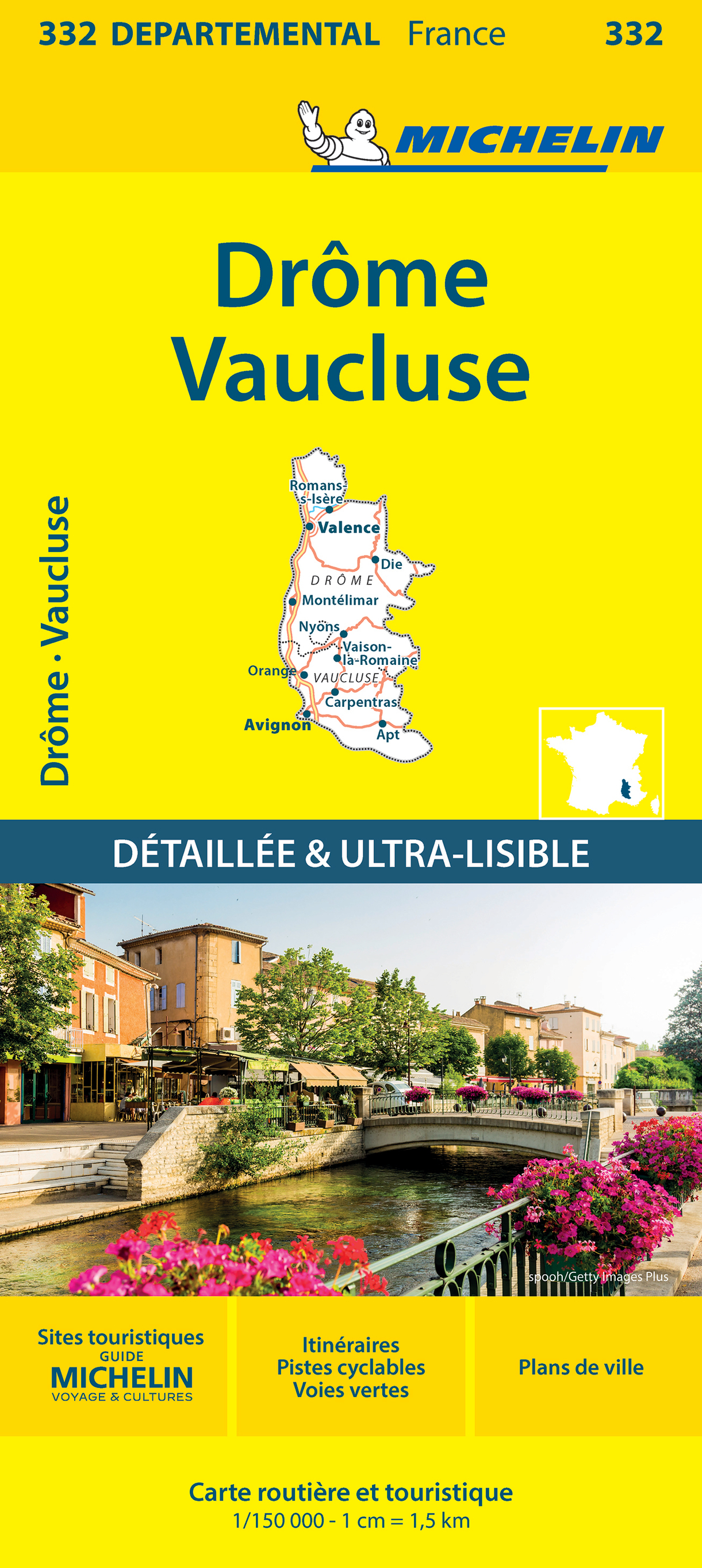 CARTE DEPARTEMENTALE 332 DROME, VAUCLUSE