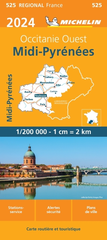Carte Régionale Midi-Pyrénées 2024