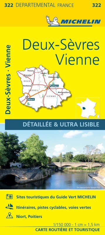 CARTE DEPARTEMENTALE 322 DEUX - SEVRES, VIENNE