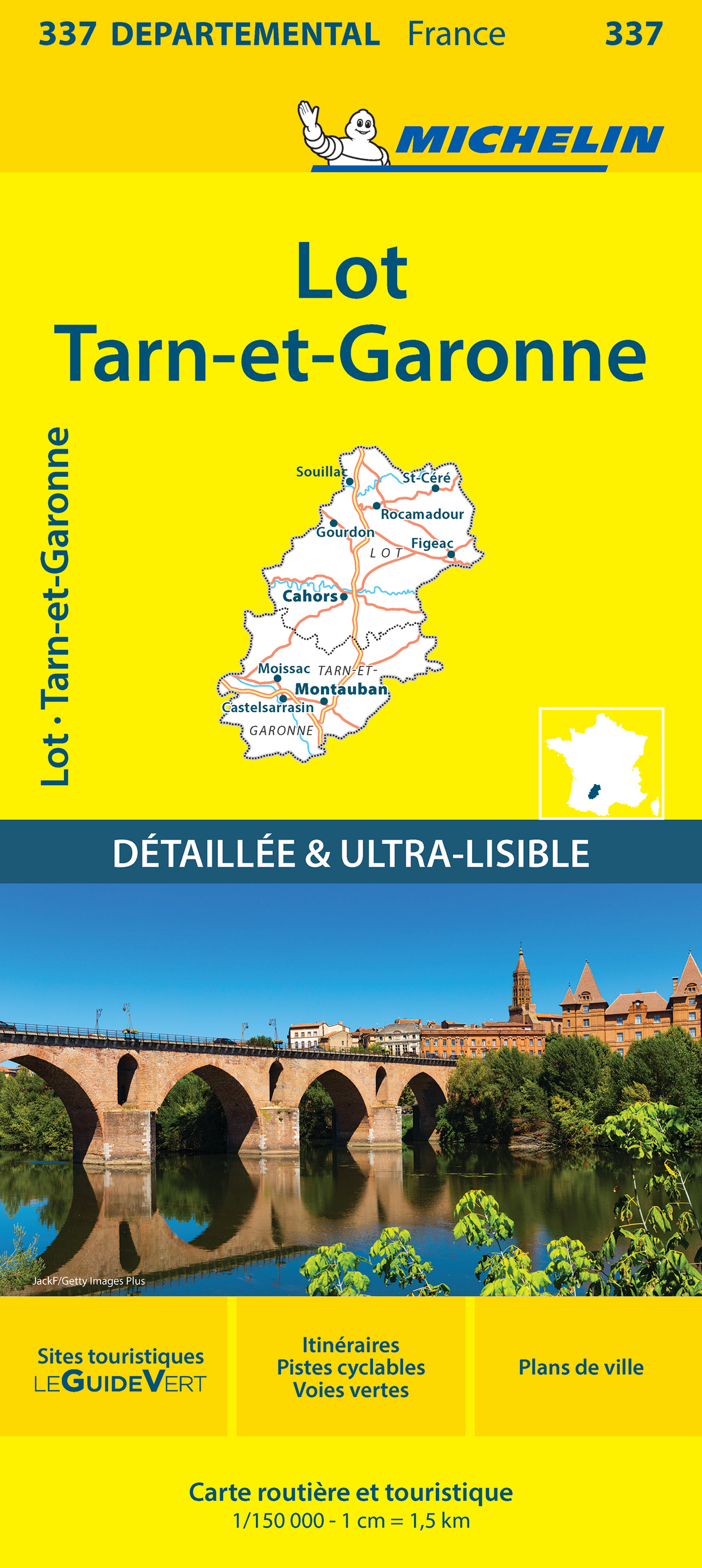 CARTE DEPARTEMENTALE 337 LOT, TARN - ET - GARONNE