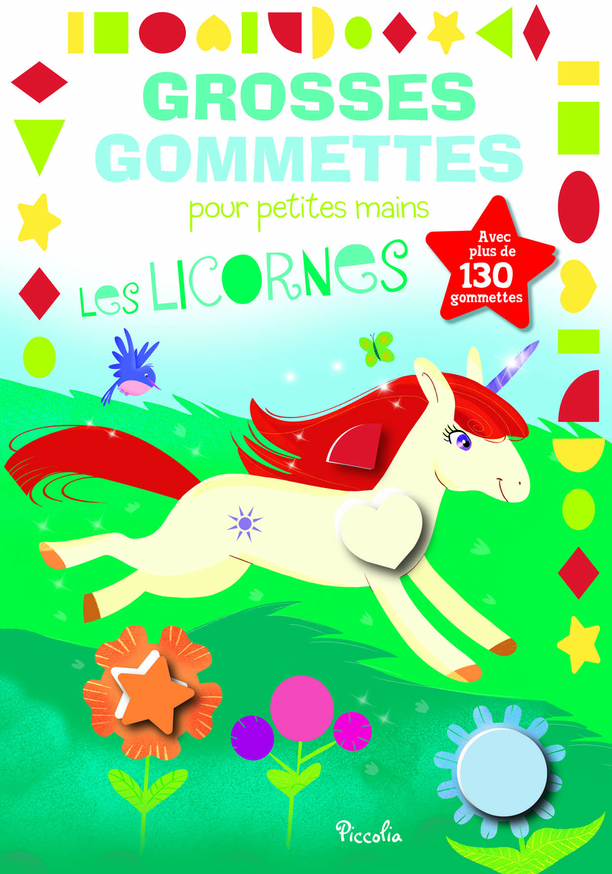 LICORNES - GROSSES GOMMETTES POUR PETITES MAINS
