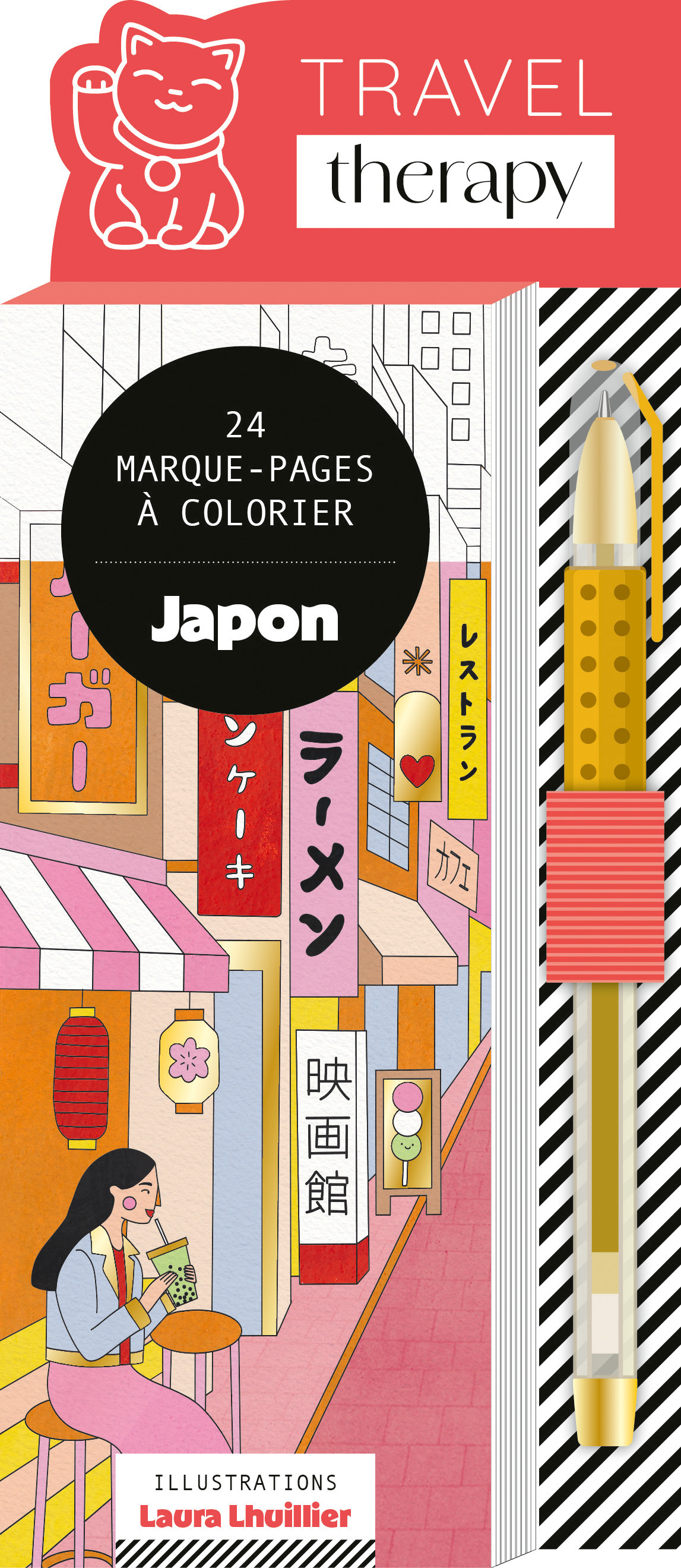 MARQUE-PAGES JAPON (+ STYLO GEL DORE)