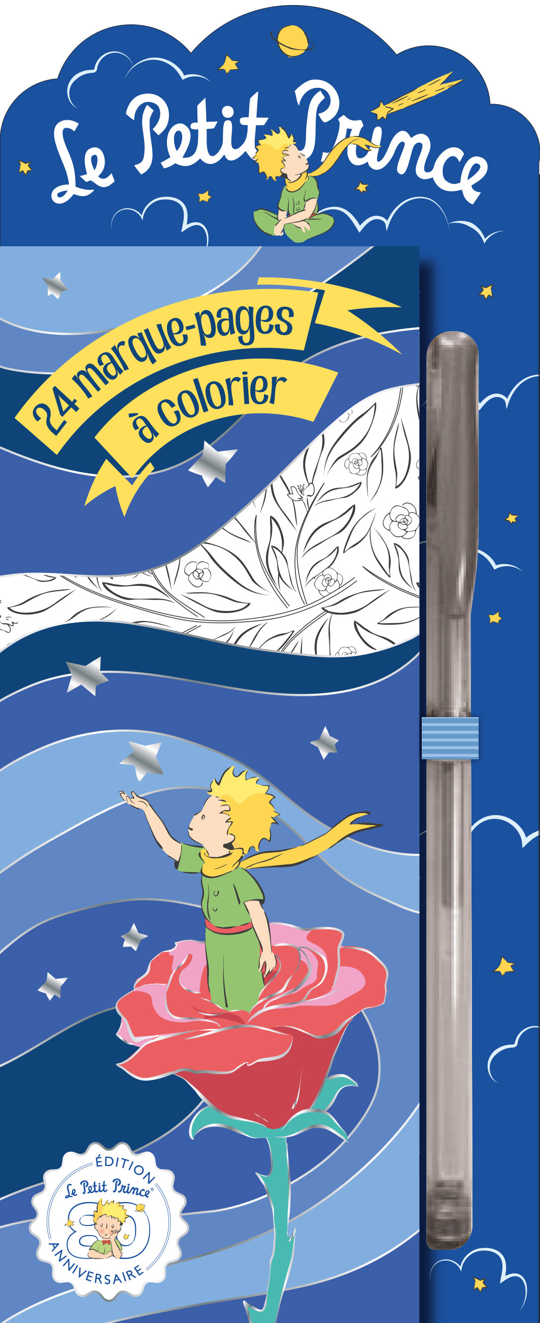 Marque-pages Le Petit Prince (+ stylo gel argent)