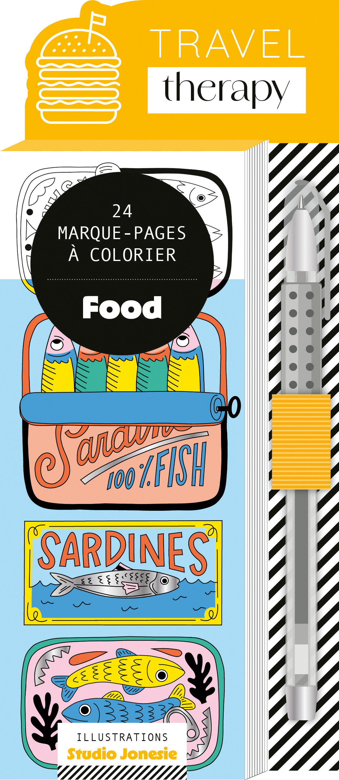 MARQUE-PAGES FOOD (+ STYLO GEL ARGENT)