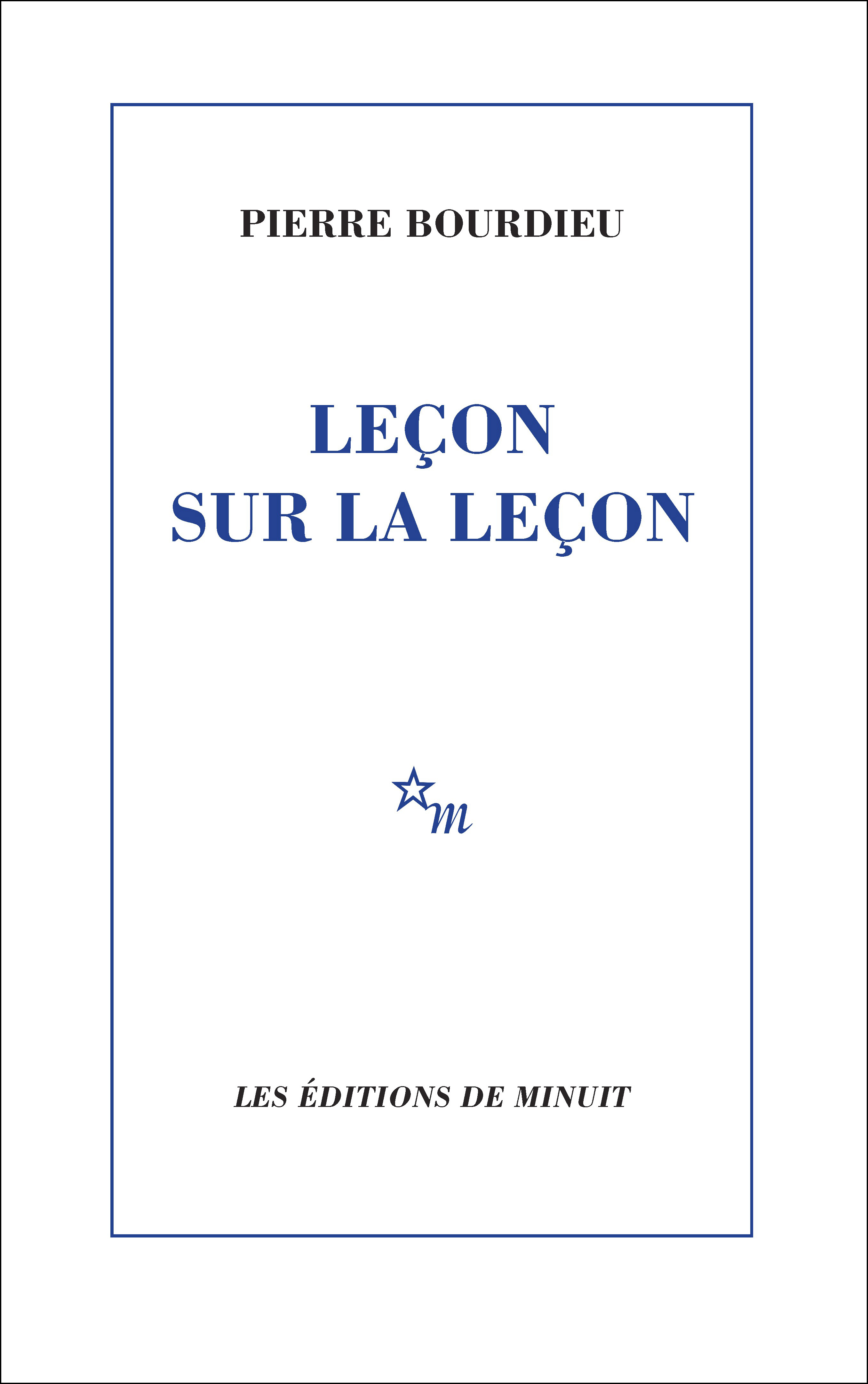 Leçon sur la leçon