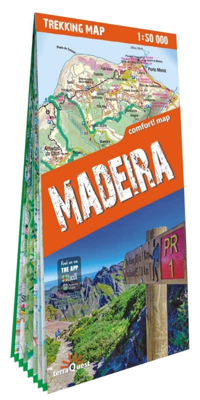 Madère 1/50.000 (carte grand format laminée, trekking tQ). Madeira