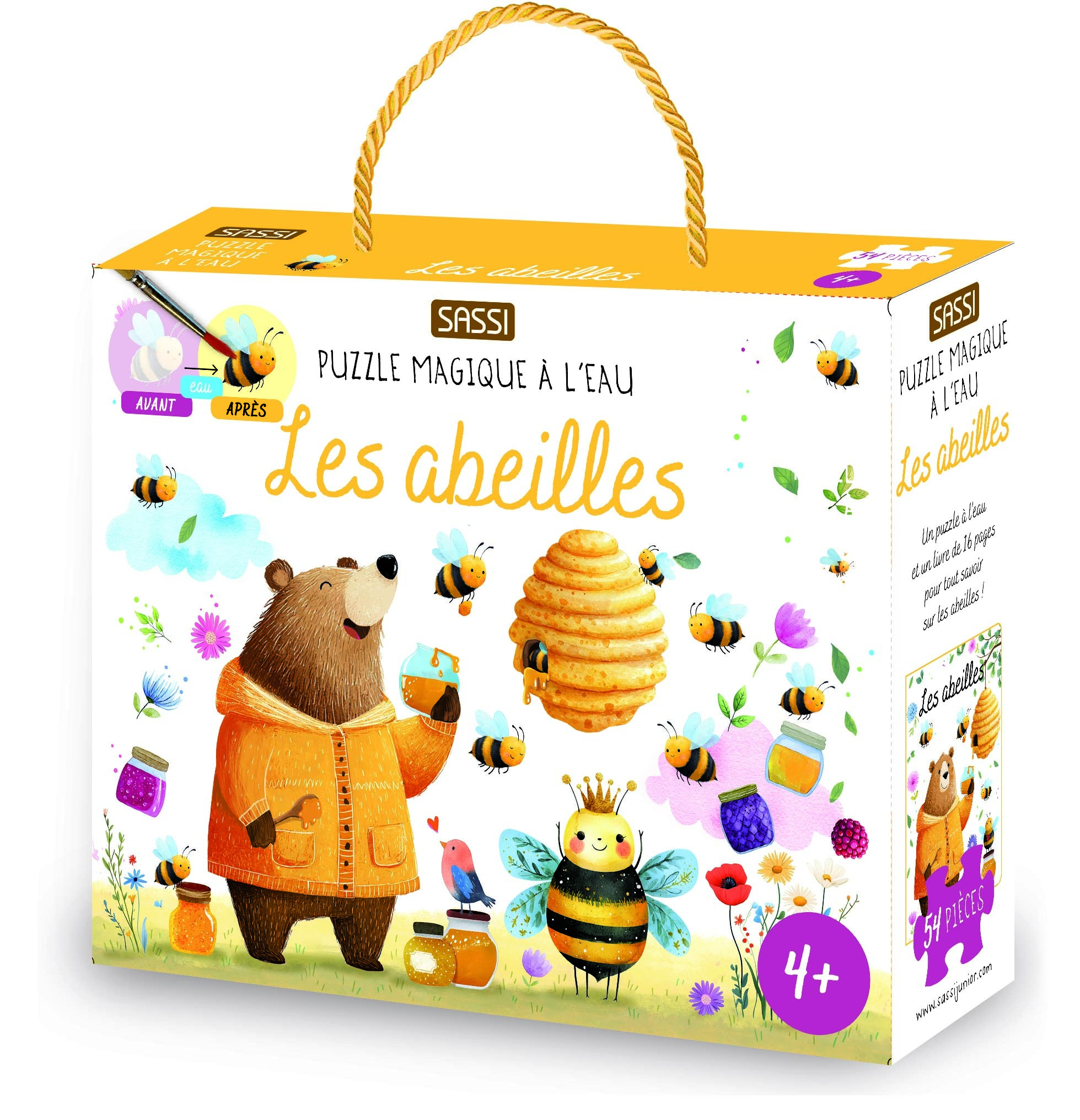 Puzzle magique à l'eau - Les abeilles
