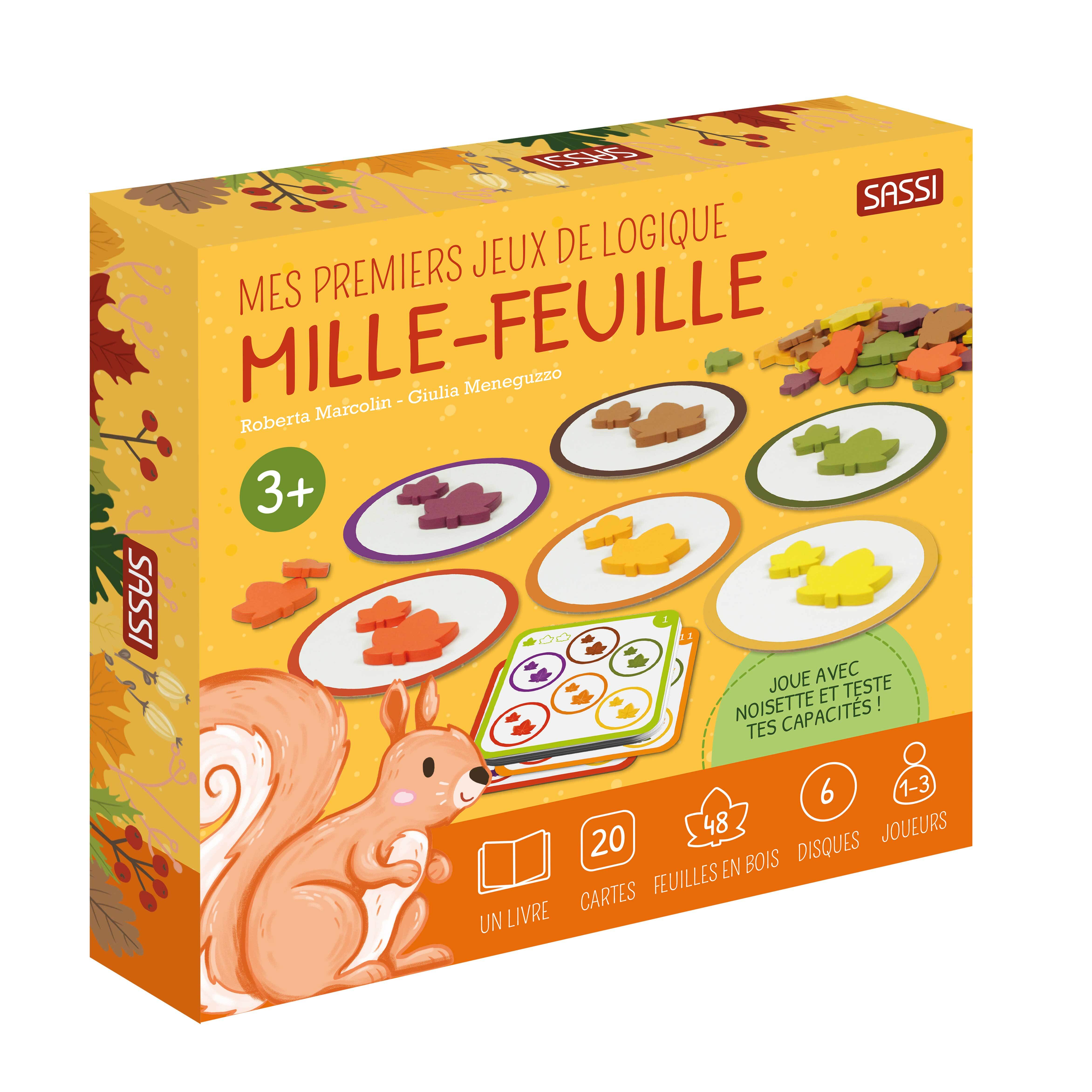 MES PREMIERS JEUX DE LOGIQUE - MILLE-FEUILLE - JOUE AVEC NOISETTE ET TESTE TES CAPACITES !