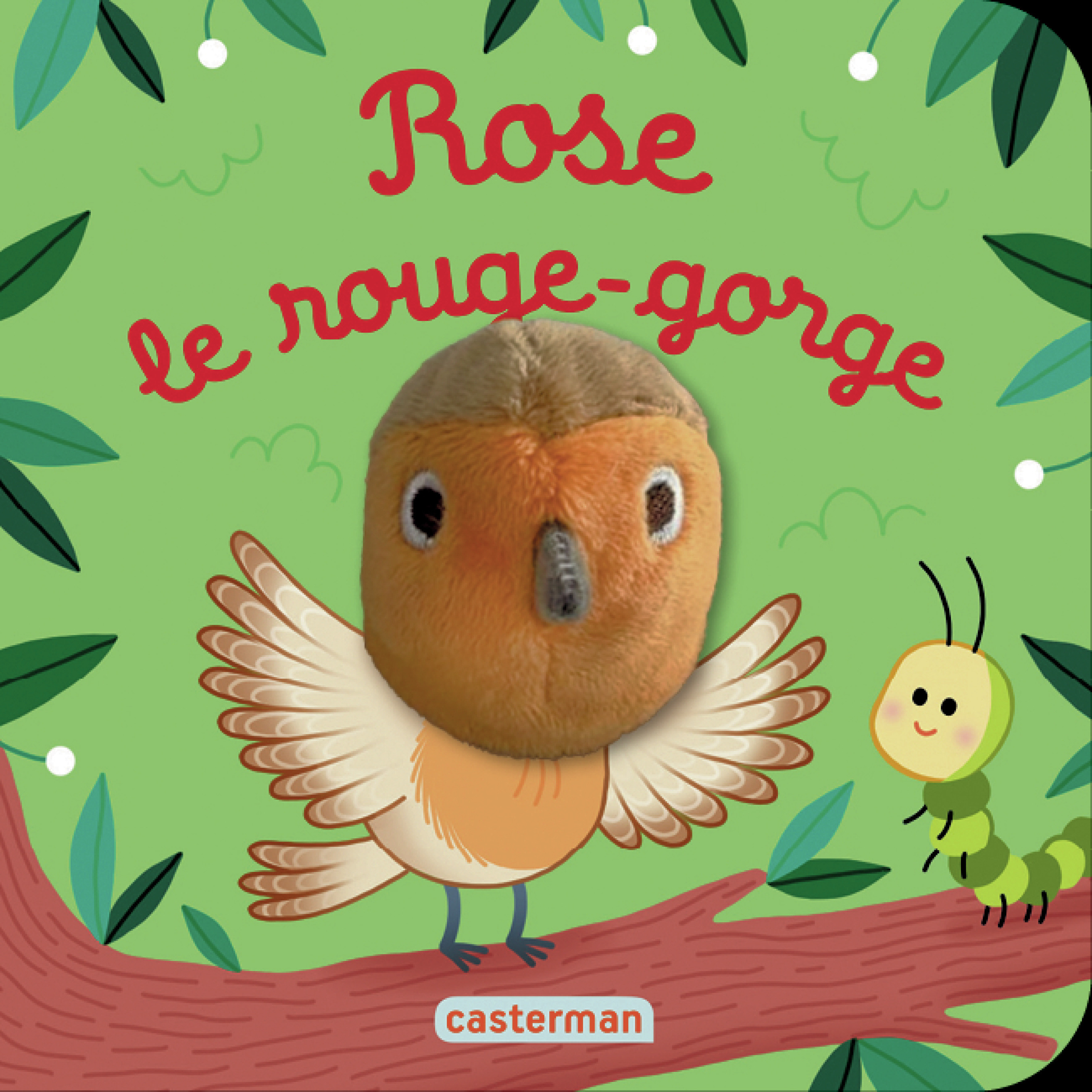Rose bébé rouge-gorge - Livre marionnette pour bébé - dès 3 mois
