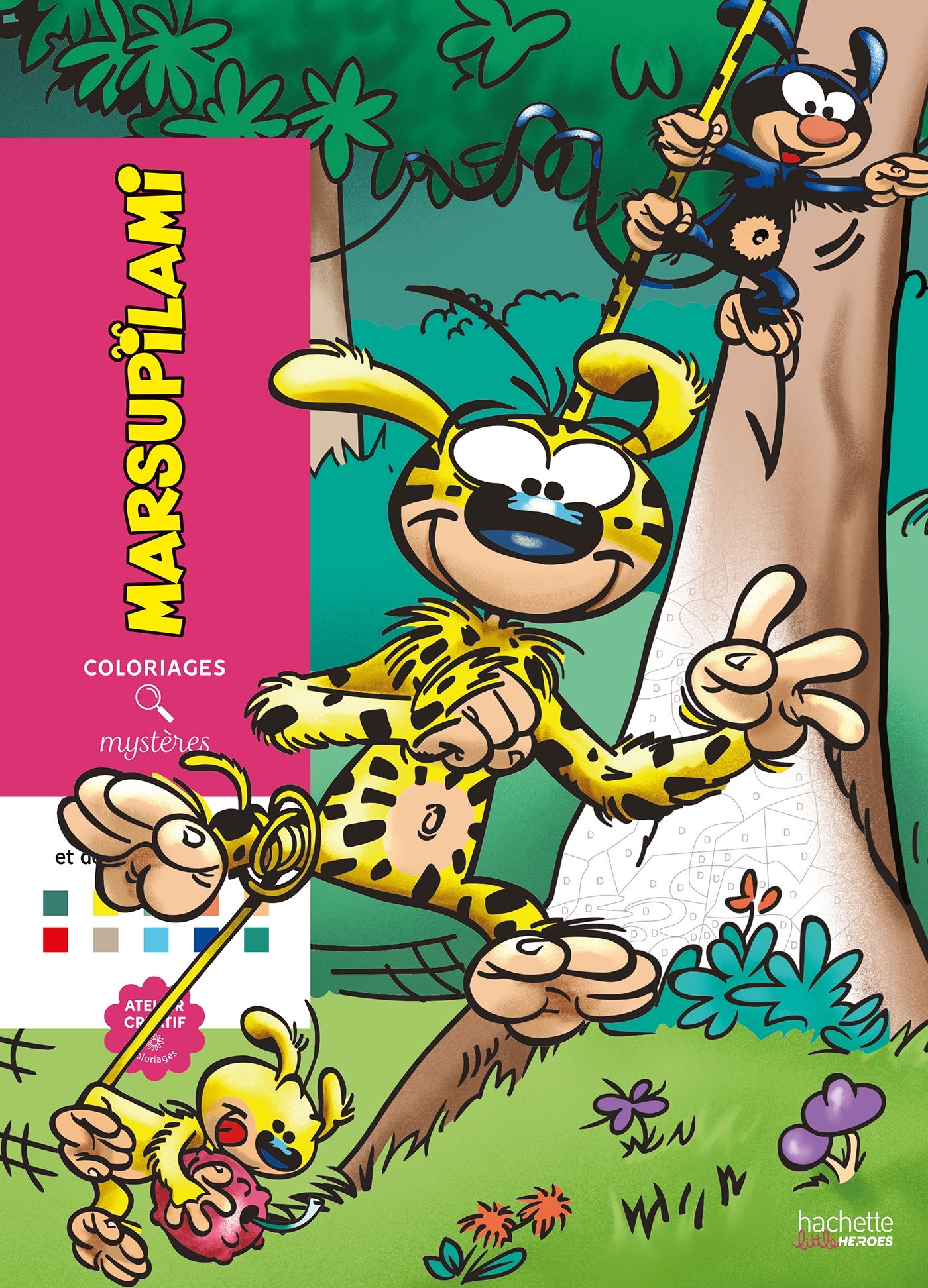Coloriages mystères - Marsupilami - Colorie les chiffres et découvre l'image