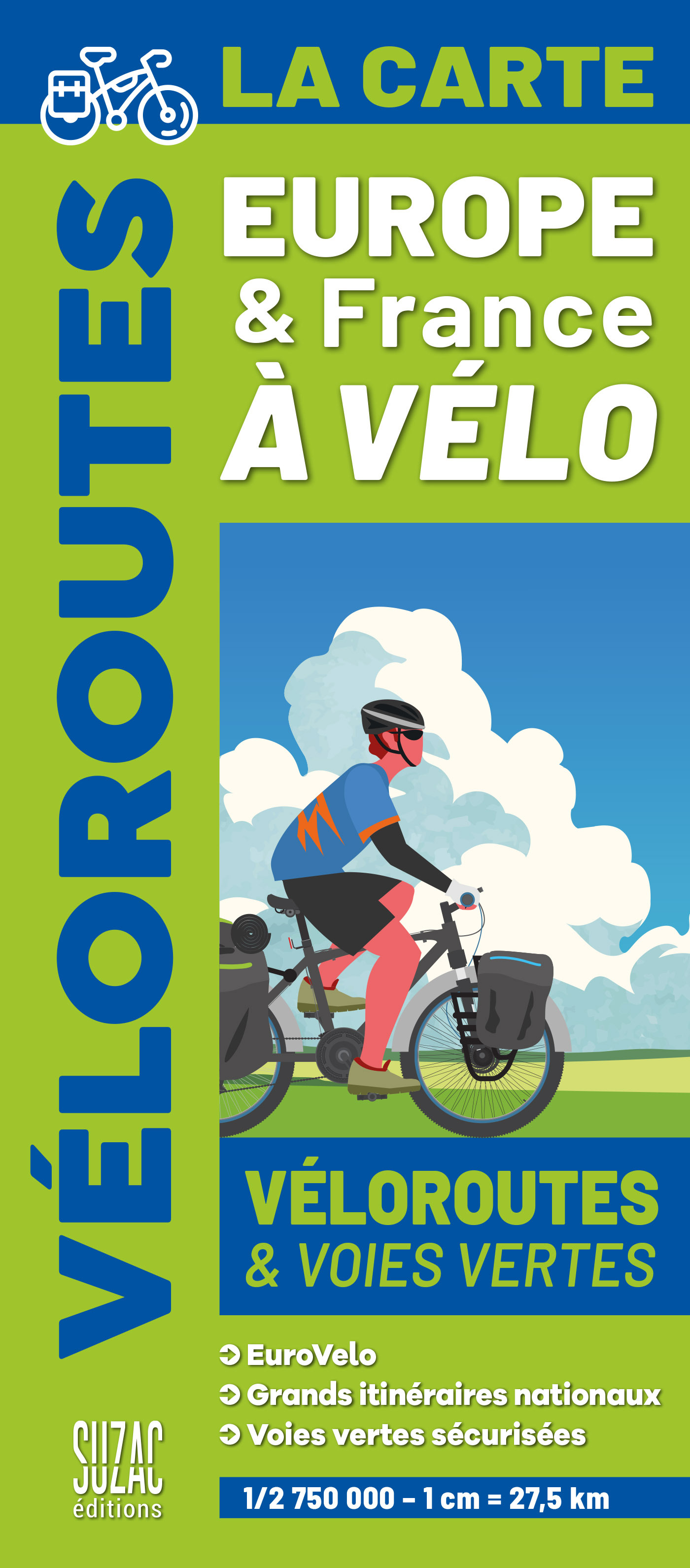 Europe et France à vélo, la carte - Véloroutes et voies vertes